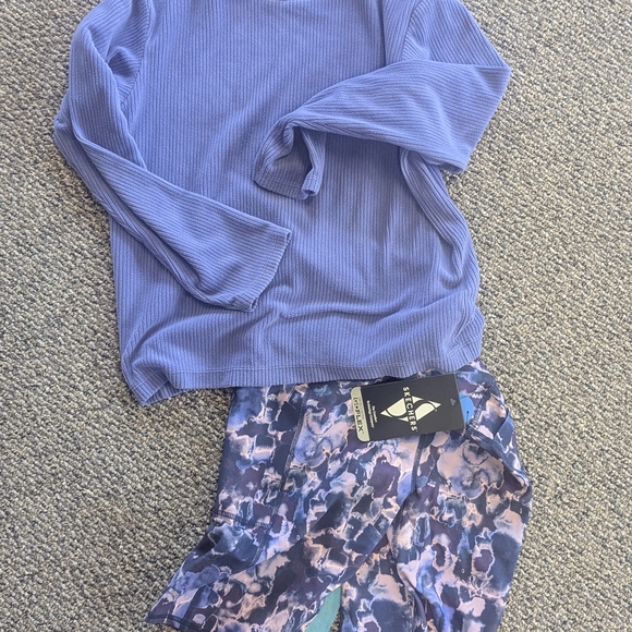 Skechers Blue and Purple Bike Shorts - Picture 1 of 3